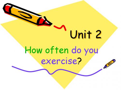 Unit 2 How often do you exercise