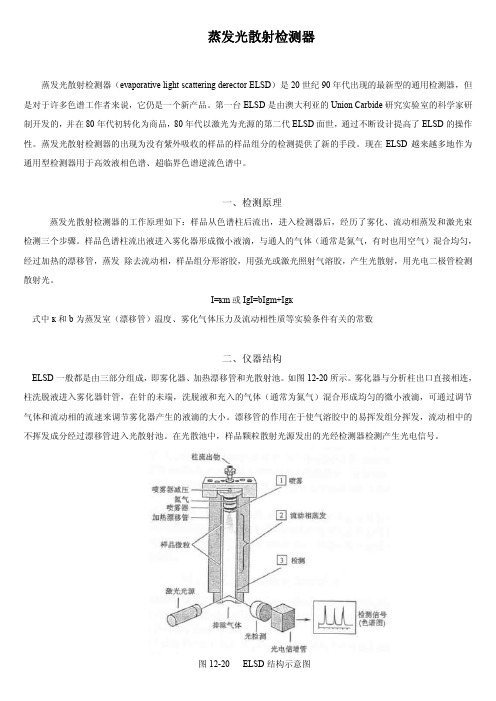 蒸发光散射检测器