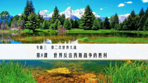 2017-2018学年高中历史人民版选修三课件：专题三 第二次世界大战 第5课