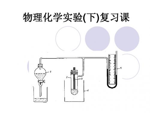 物理化学实验(下)复习课