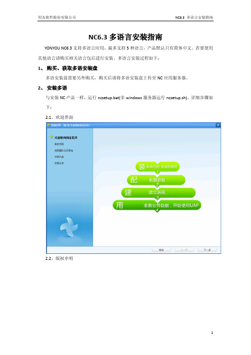 NC6.3 多语言安装指南