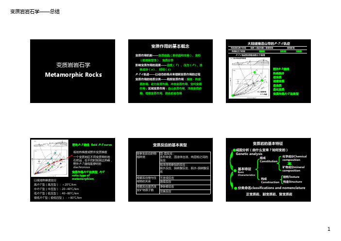 11 变质岩石学总结