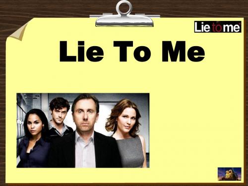 lie to me