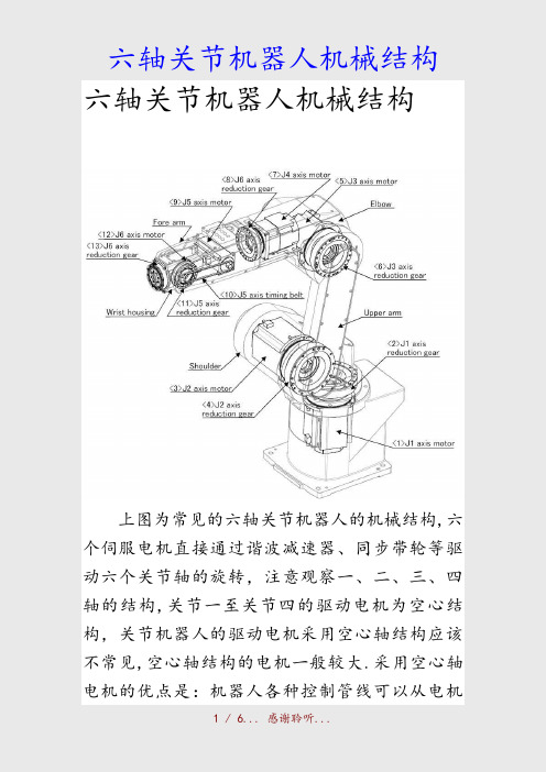 最新六轴关节机器人机械结构(精品收藏)