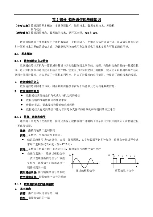 计算机网络基础《数据通信的基础知识》