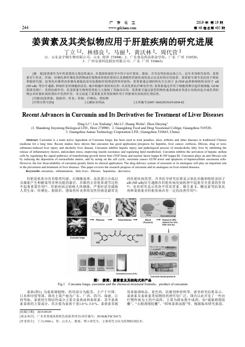 姜黄素及其类似物应用于肝脏疾病的研究进展