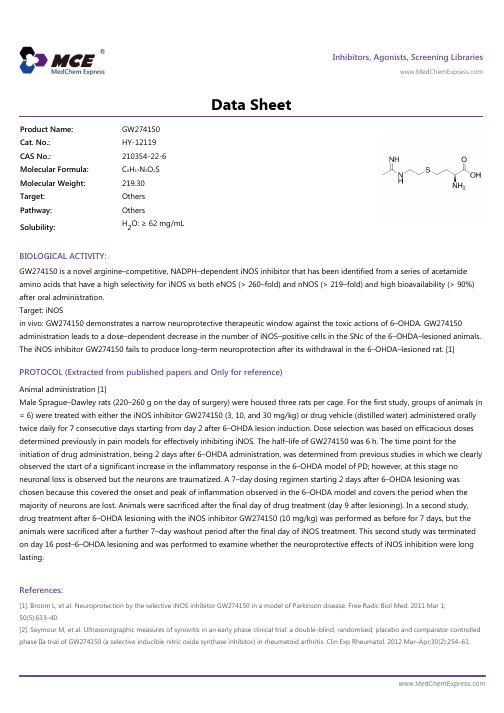 GW274150_DataSheet_MedChemExpress