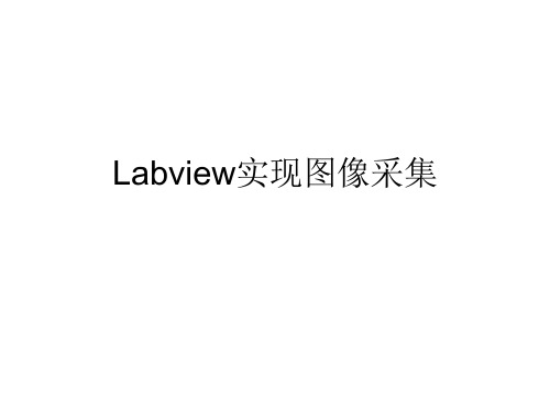 Labview实现图像采集