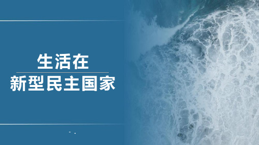 《生活在新型民主国家》PPT精品教学课件