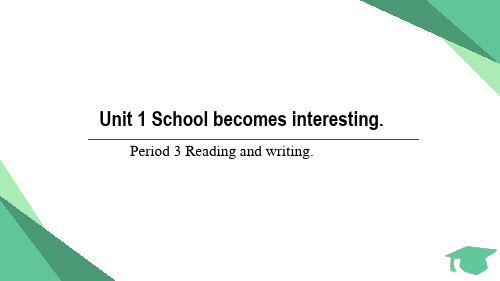 Unit 1 School becomes interesting