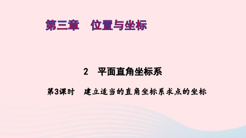 八年级数学上册第三章位置与坐标2平面直角坐标系第3课时ppt作业课件新版北师大版