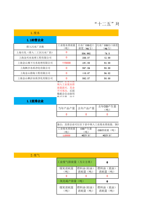 环境统计计算公式(2016年)1.0