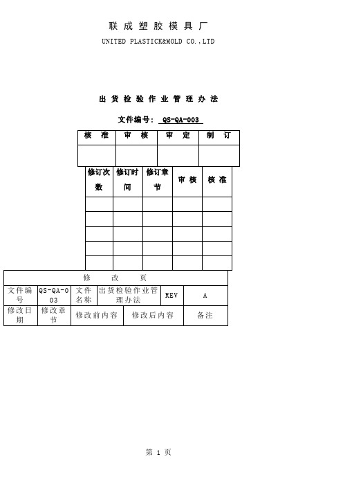 QS-QA003出货检验作业管理办法-7页文档资料