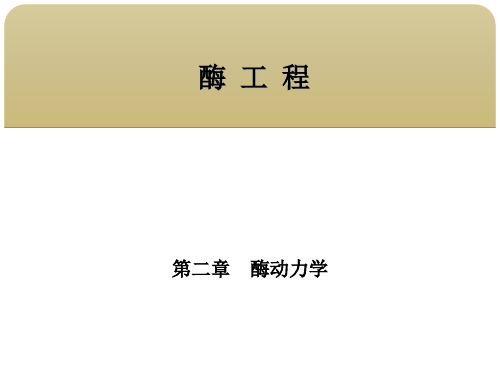 酶工程 第二章酶动力学 第二节影响酶促反应的因素