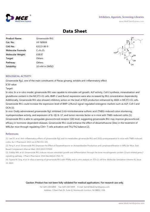 Ginsenoside_Rh1_DataSheet_MedChemExpress