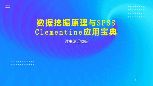 数据挖掘原理与SPSS Clementine应用宝典