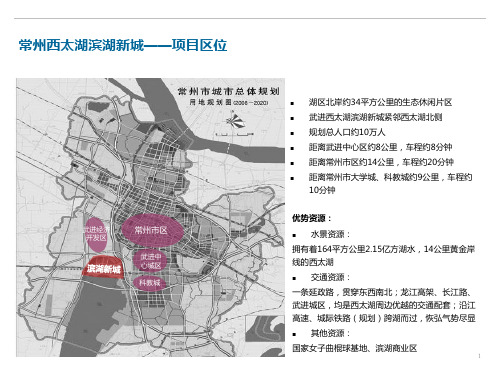 武进西太湖滨湖新城案例分析