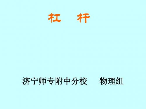 探究杠杆的平衡条件-粤教沪科版