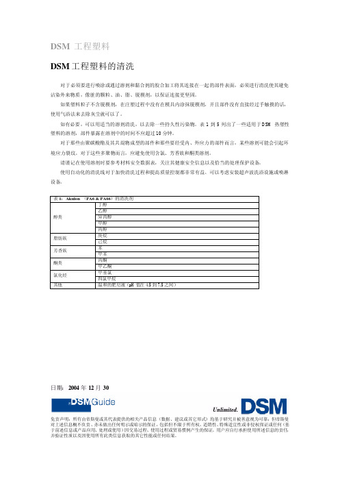 cleaning_cn工程塑料的清洗