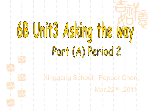 苏教牛津小学英语6B：Unit3Askingtheway课件1