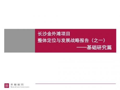 世联-长沙金外滩项目市场研究报告-92PPT