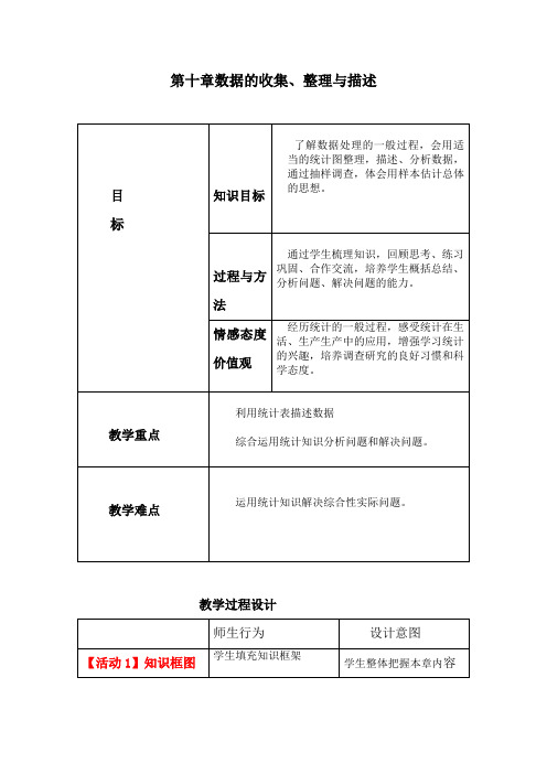 新人教版七年级数学下册《十章 数据的收集、整理与描述  复习题10》教案_12