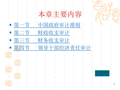 政府审计中国政府审计准则