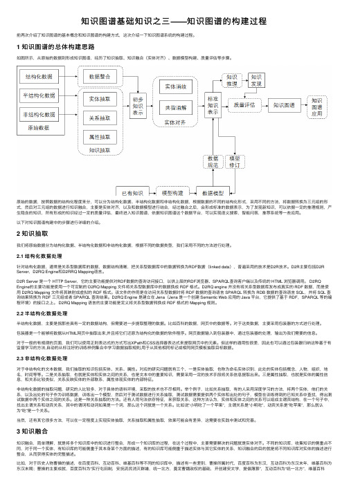 知识图谱基础知识之三——知识图谱的构建过程