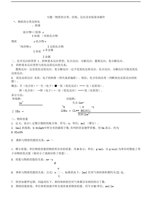 化学学业水平考试总复习全套资料.doc