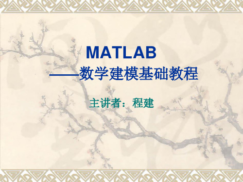 matlab数学建模基础教程