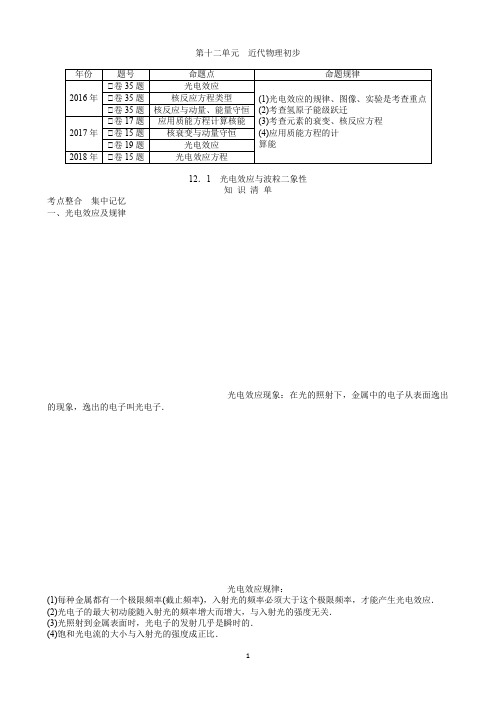 第十二单元近代物理初步