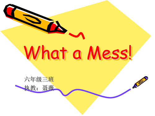 新路径英语11册What a Mess!课件