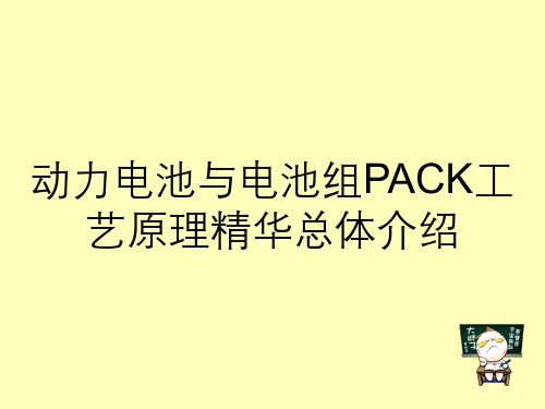 动力电池与电池组PACK工艺原理精华总体介绍