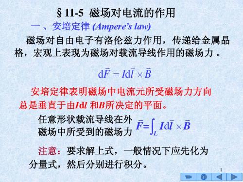 11-5磁场对电流的作用