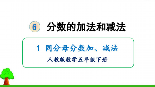 《分数的加法和减法》完整版课件1人教版