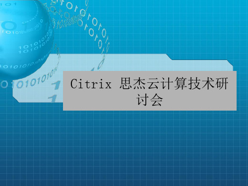 《Citrix产品介绍》PPT课件