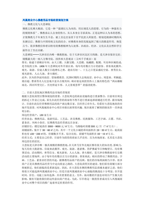 凤凰商业中心经营规划方案