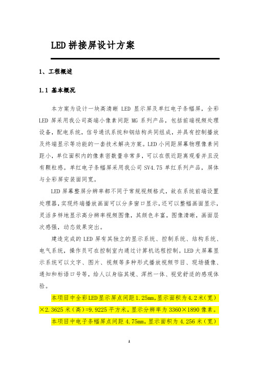 LED拼接屏设计方案