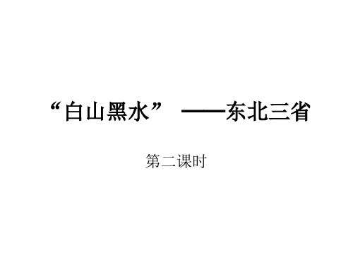 人教版初中地理八年级下册北方地区“白山黑水”东北三省