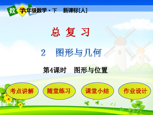 人教版小学数学六年级下册 总复习2-4 图形与位置 教学课件