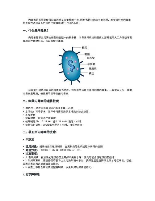 去除内毒素的方法总结