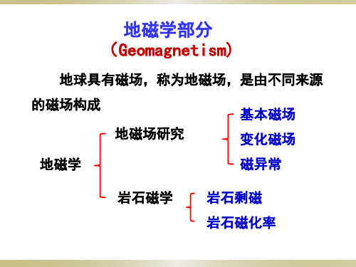 《重力学与地磁学》地磁学部分