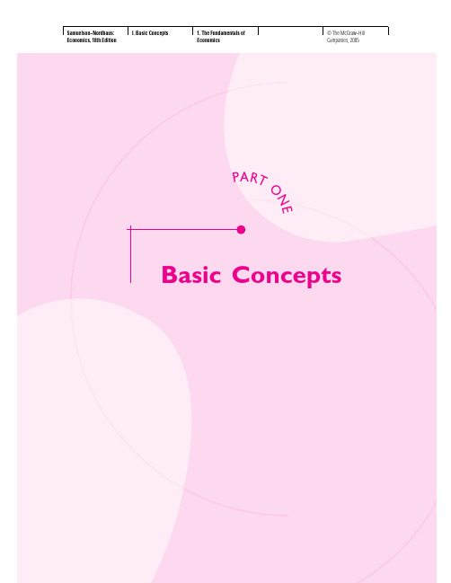 十八版经济学 萨缪尔森 chapter 1