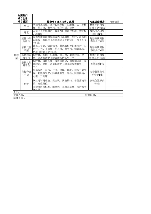 《危大工程安全生产大检查用表(脚手架)》