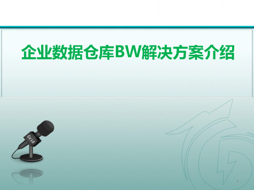 企业数据仓库BW解决方案介绍