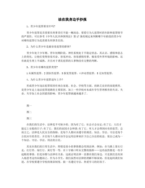 法在我身边手抄报