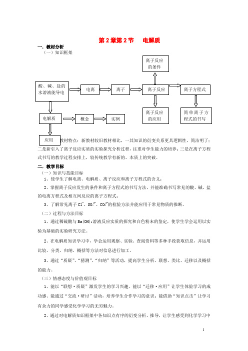 新课标鲁教版高一化学必修I全部教案