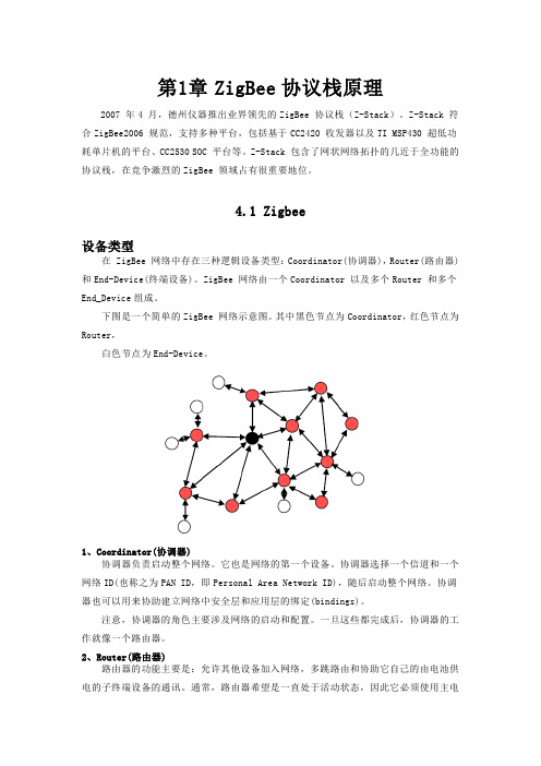 ZigBee协议栈原理简介