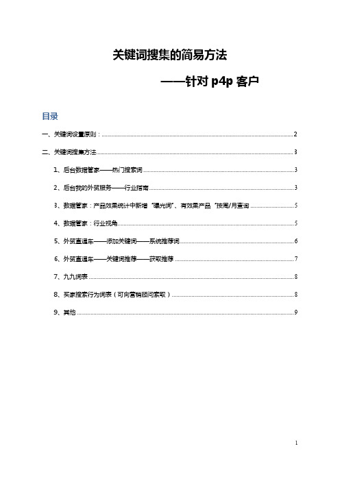 阿里巴巴国际站关键词查找的9种方法!