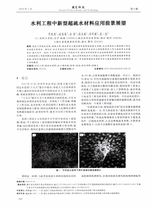 水利工程中新型超疏水材料应用前景展望